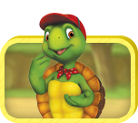 Benjamin est une tortue amusante qui passe du bon temps avec ses amis.